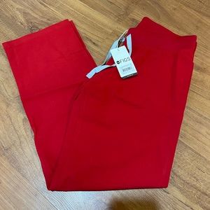 Figs XSP Red Livingston Pants - NWT